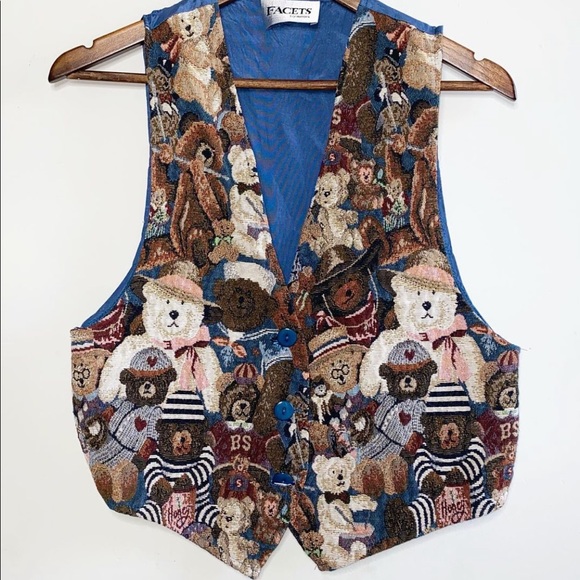 Vintage Teddy Vest - Picture 1 of 3